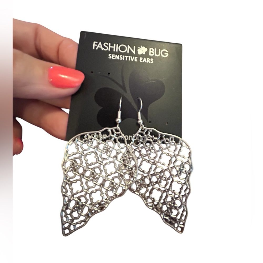 Fashion Bug Silver Statement Earrings